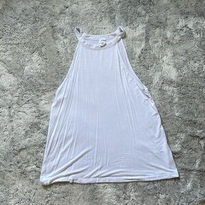 White High-Neck Basic Tank!